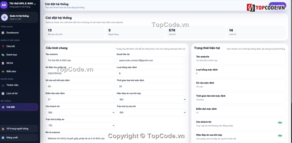 web,web app,lý thuyết thi bằng,xe ô tô,lái xe ô tô